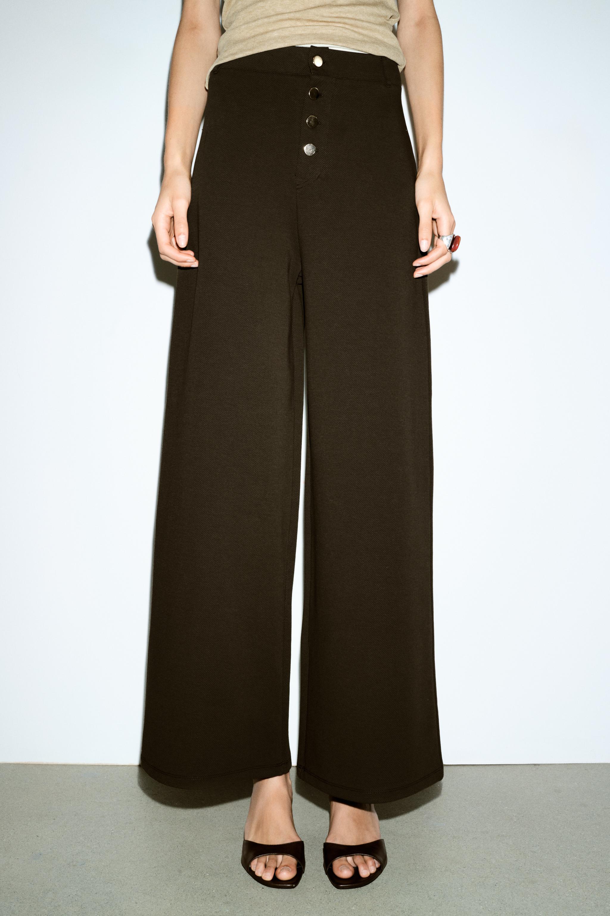 STRAIGHT LEG BUTTON PANTS